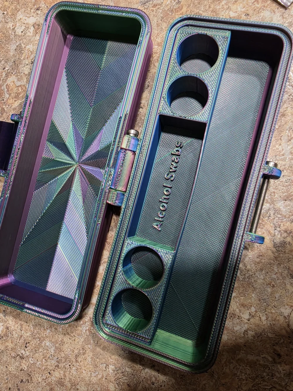 N/A iridescent green
